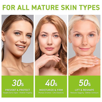 Anti-Wrinkle Retinol Serum for Face: Anti Aging Firming Skin Treatment with Hyaluronic Acid & Collagen - Deep Hydration Facial Care for Women Over 30，Daily & Night Use, 1.0 fl.oz