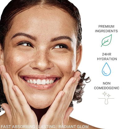 SKIN AURA™ Advanced Anti-Aging Serum - All-In-One Plant Derivative Formula Improves Wrinkles, Fine Lines & Age Spots with 5 Vitamins + Minerals, Hyaluronic Acid & Collagen Peptides - 30ml (1oz)