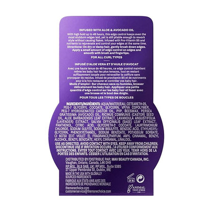 The Mane Choice The Alpha 48H Edge Control, 2 Oz, Smoothes & Nourishes Edges, Hair Gel for Coily, Wavy & Curly Hair, Infused with Pro-Vitamin B5, Aloe & Avocado Oil, Adds Brilliant Shine, Non-Flaking