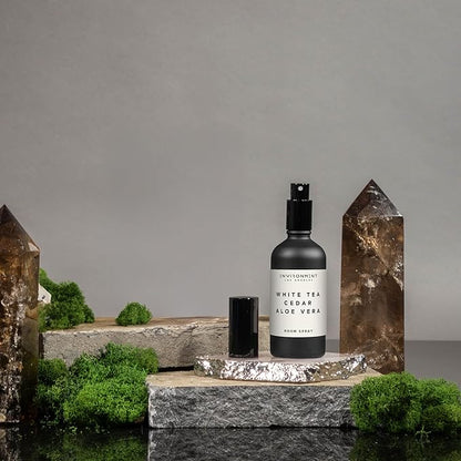 ENVIRONMENT Inspired by 5-Star Resort WSTN Room Spray, 100ml Air Freshener (White Tea | Cedar | Aloe Vera) Home Fragrance Accessories, Room Perfume, Room Deodorizer, Vegan & Cruelty-Free