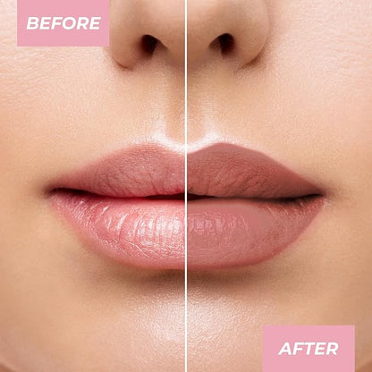MCoBeauty - Crème Matte Luxe Lipstick - Long Lasting Hydrating Soft Matte Lipstick with Square-Tip Bullet - Cheeky Chat, Nude Pink Shade - 3.5g - Lip Makeup