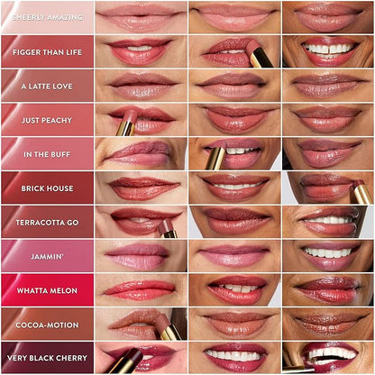 LAURA GELLER NEW YORK Jelly Balm Moisturizing Tinted Lip Balm - Brick House - Hydrating Vitamin E - Semi-Shine Finish