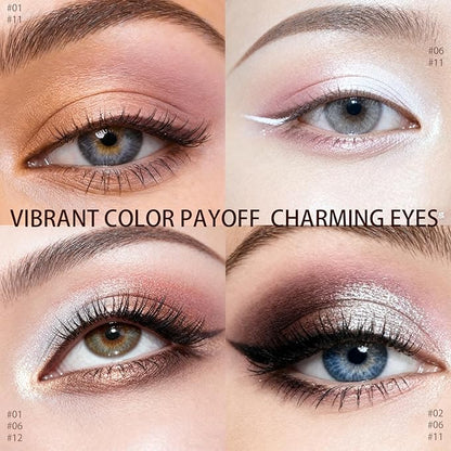 Matte Cream Eyeshadow Stick, Waterproof Eye Shadow Stick, Long-Lasting and Blendable High Pigmented Single Eyeliner Makeup for Women, 11 Rose Nude