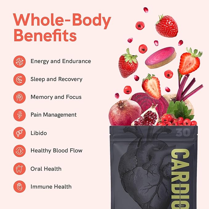 Cardio Miracle Nitric Oxide Supplement with Super Beets 30 Servings - Beet Root Powder with L-Arginine to Support Circulation, Blood Flow, Energy, Endurance, Stamina & Heart Health for Men and Women