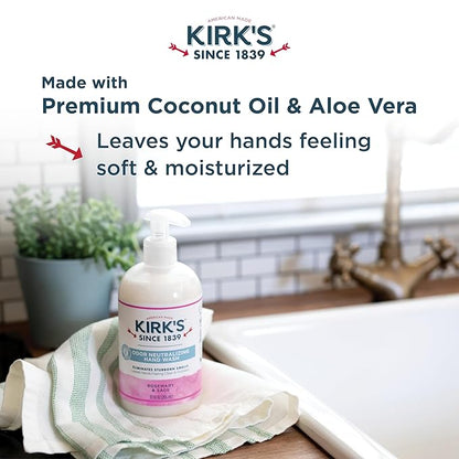 Kirk's Odor Neutralizing Hydrating Hand Soap, Rosemary Sage 12 Ounce