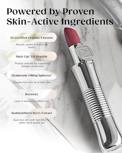KAPLANMD Perfect Pout SPF Lipstick – Anti-Aging Lipstick with SPF 30, Hyaluronic Acid & Maxi-Lip Peptide – Moisturizing Color for Dry Lips – Non-Sticky Cruelty-Free Formula – BEVERLY