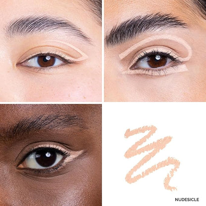 OFIR Waterproof Eye Pencil | Vegan, Cruelty-Free & Smudge-Proof | Creamy Gel Formula for Smooth Application | Long-Lasting, Full-Coverage, Precise Eyeliner Pencil (Nudesicle - Peachy Nude)