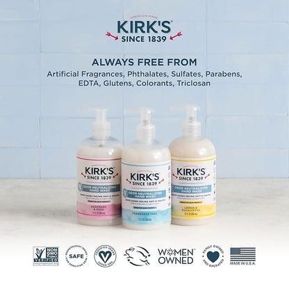 Kirk's Odor Neutralizing Hydrating Hand Soap, Rosemary Sage 12 Ounce