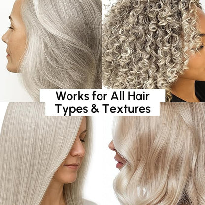 MAREE Deep Conditioning Purple Hair Mask for Blonde Hair – Purple Toner for Brassy, Bleached, Silver, or Color Treated Hair – Hair Repair Mask Keratin Hair Treatment – Matizador Para Cabello Rubio