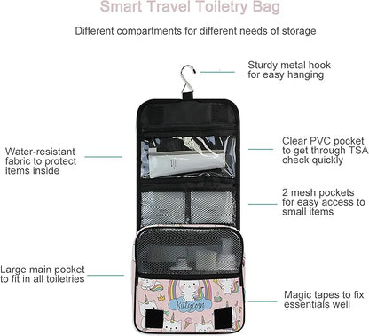 senya Hanging Travel Toiletry Bag Kit Makeup Case Cosmetics Organizer for Men Women