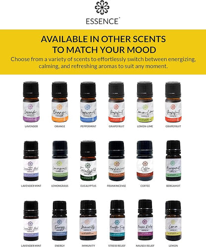 Essence Pearl Travel Case - Wearable Aromatherapy Kit with Nasal Diffuser Rings, Soaking Bay, and 5mL Essential Oil – Portable Wellness Gift Set for On?The?Go Self Care