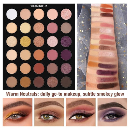 UCANBE Pretty All Set Eyeshadow Palette Pro 86 Colors Makeup Kit Matte Shimmer Eye Shadow Highlighters Contour Blush Powder All In One Makeup Pallet Holiday Christmas Valentine's Gift Set