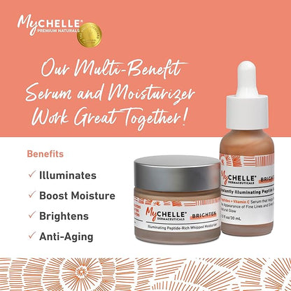 MYCHELLE Illuminating Peptide-Rich Whipped Moisturizer, 1.2 OZ