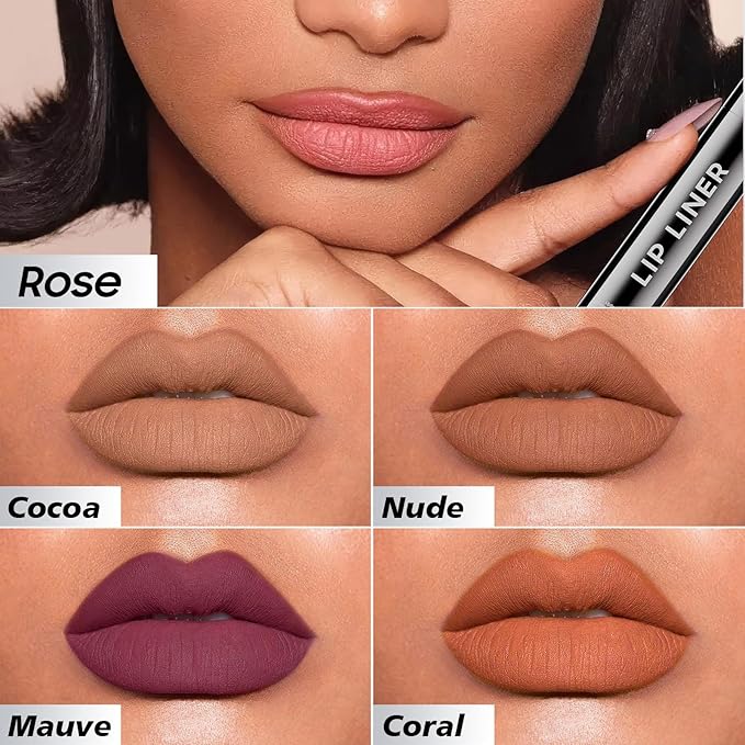 Lip Stain Peel Off - Waterproof Lip Liner, Long Lasting Transfer Proof & Smudge-Proof Lip Liner Stain Moisturizing Easy to Use Natural Lip Color (Coral)