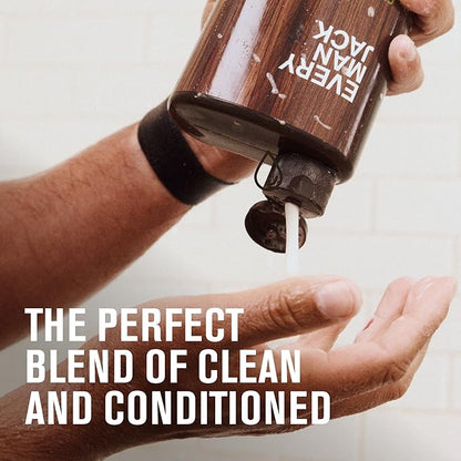 Every Man Jack 2-in-1 Daily Shampoo + Conditioner - Pacific Cypress | Nourishing For All Hair Types, Naturally Derived, Cruelty-Free Shampoo and Conditioner Set for Men | 24oz -1 Bottle