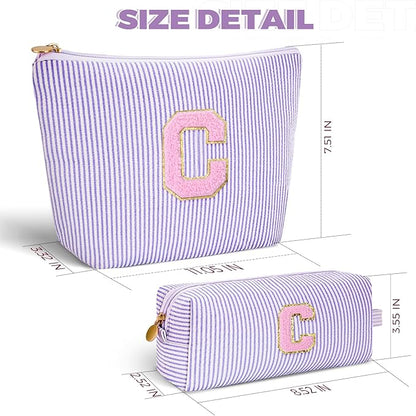 Customized Mothers Day Gifts - Birthday Gift for Mom,Gifts From Daughter,Mother in Law Gifts,Mama Gift Idea,Makeup Bag Set Cosmetic Bag - Lavender,C