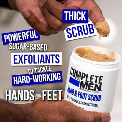 Hand and Foot Scrub: Exfoliating Feet, Hand Exfoliant, Sugar Scrub for Dry Skin, Moisturizing Rough Skin Remover, Ideal for Hands and Feet Care, Scrub for Men