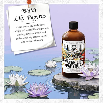 HIQILI Water Lily Papyrus Fragrance Oil for DIY Soap, Inspired by ISY-Myake L.d'Isy, Perfume, Candle Making, Fresh Scents for Laundry Dryer Balls, Gifts- 5.07 Fl Oz