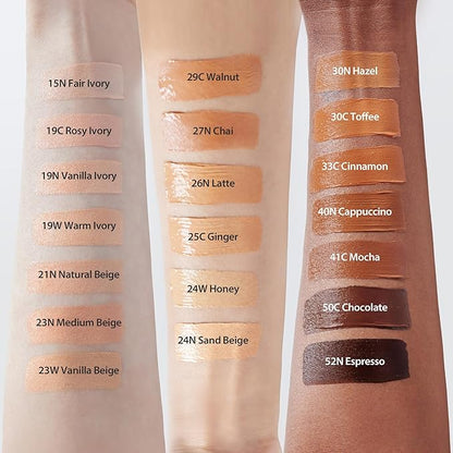 milktouch Cushion Foundation, 24H Flawless Skin, Radiant Shine, No Oxidation, Long-Lasting, Non-Creasing, 60% Hydrating Skincare Infused Korean Foundation, Valentines Gifts (23N Medium Beige)