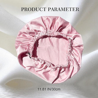Satin Bonnet Silk Bonnet for Sleeping Women Double Layer Hair Bonnet Wrap Sleep Cap Gifts for Women Curly Hair