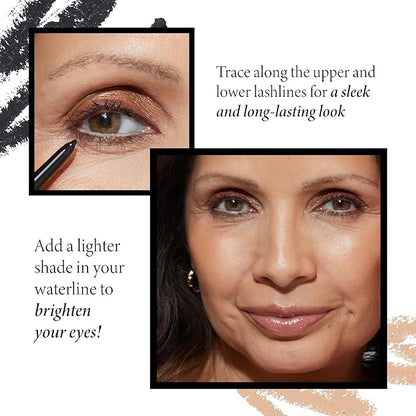 LAURA GELLER NEW YORK INKcredible Gel Eyeliner - Brown Sugar - Waterproof Smudge-proof Eyeliner Pencil - Built in Sharpener