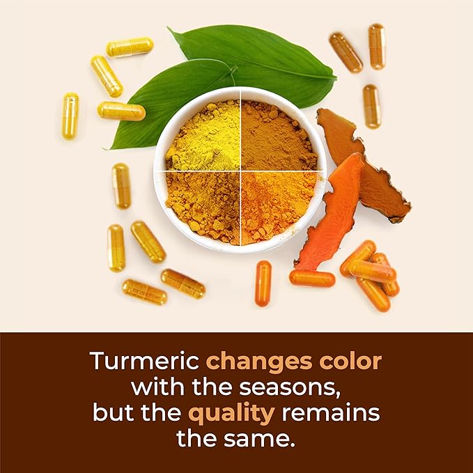 Turmeric Curcumin Supplement with Black Pepper Extract - High Potency Organic Turmeric 1200mg & 95% Curcuminoids for Joint & Digestive Health - Joint Support Supplement - 60 Curcuma Capsules - 2 Pack