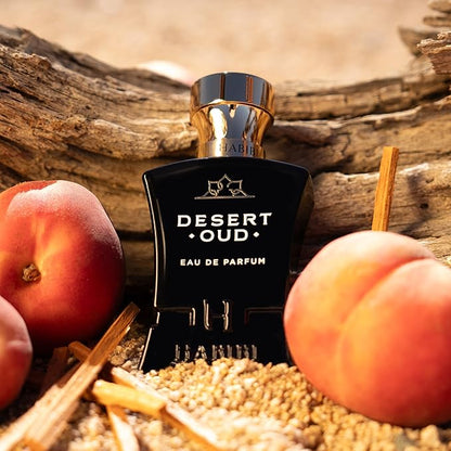 H HABIBI Desert Oud Perfume for Men - 2.5 oz (75ML) Long Lasting Arabian Cologne, Bold Floral Woody Men Perfume, Luxury Fragrance Gift for Special Occasions