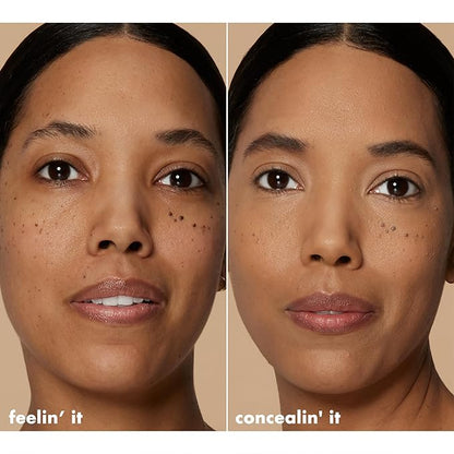 e.l.f. Hydrating Camo Concealer, Covers Blemishes & Under-Eye Circles, Full-Coverage & Delivers A Satin Finish, Vegan & Cruelty-Free, Medium Sand