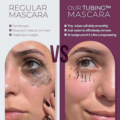 Blinc Lash Extension Tubing Mascara – Striking Length & Definition, Curling, Longwear, Smudge & Flake Proof, Nourishing, Sensitive Eyes Safe, Washable, Vegan