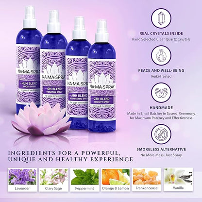 Lavender, Vanilla & Chamomile Aromatherapy Spray - Lavender Spray for Rest, Room Mist Spray for Aura Cleansing, Spiritual Protection & Tranquility for Positive Energy & Spiritual Gift to Calm & Relax