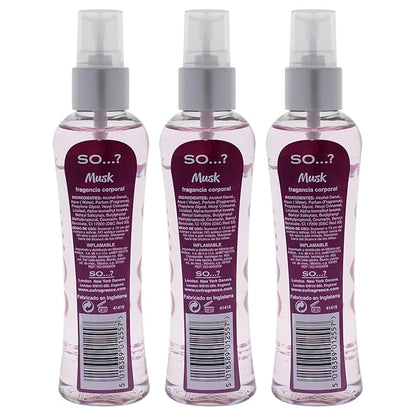 So...? Musk Body Mist for Women - 3.5 oz Body Mist - Pack of 3