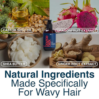 Curl Restoration Conditioner | Deep Cleansing Hydrating Curl Treatment for Curly Hair Women