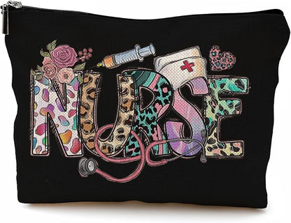 Nurse Makeup Bags,Nurse Gifts for Women,Nurse Cosmetic Bags With Zipper,Nurse Gifts for Nursing Student,Student Nurse Gifts