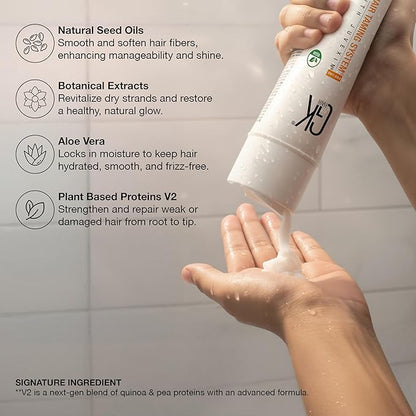 GK HAIR shampoo and conditioner set - Sulfate Free shampoo and Conditioner For Volumizing, Hydrating & Color Treated Hair-Made with Aloe vera, Parki Butter- Free of Parabens & Phthalates (10.1 Fl Oz)