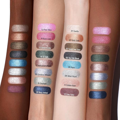 Oulac Twist-Up Shimmer Eyeshadow Stick – Waterproof Creamy Blendable Texture, Vegan & Cruelty-Free Eye Makeup, 1.25g, 01Vanilla
