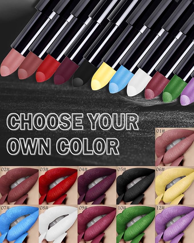 Plum Lipstick,Long Lasting Lipsticks, Hydrating Matte Velvet Lip Stick,Intense Lip Color Non Stick Waterproof&Smudge Proof Lipsticks,Facial Beauty Plum Berry Lipstick Make up for Halloween Party-09