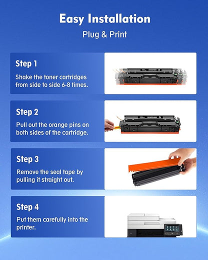 201X Black Toner Cartridge High Yeild Replacement for HP 201A 201X CF400X CF400A High Yield Comaptible with Color Laserjet Pro MFP M252dw M277c6 M277dw M277n M252n M277 Printer (2 Pack, Black)