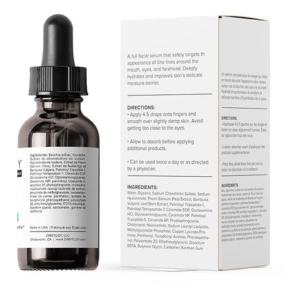 DRMTLGY Hydrated Skin Duo: Needle-less Serum & Peptide Night Cream