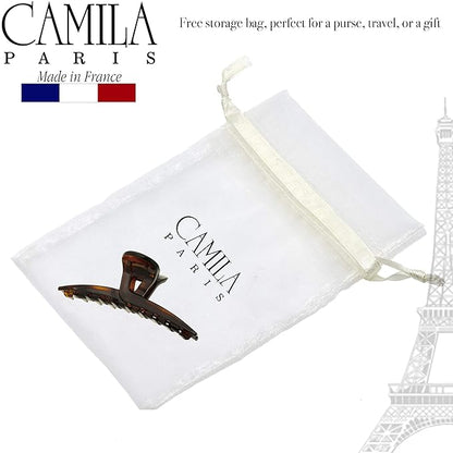 Camila Paris CP2623 French Hair Clip for Women, Narrow, Strong Hold Grip Double Teeth Girls Hair Claw Clips Jaw, Fashion Durable Styling Hair Accessories for Women, Made in France