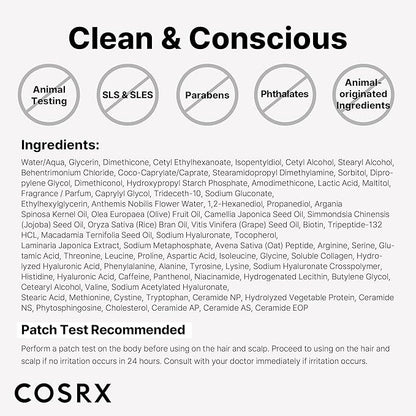 COSRX PEPTIDE 132 Hair Bonding Repair Treatment - Deep Conditioner Hair Mask for Damaged, Dry Hair, Repairs Breakage & Split Ends, For All Hair Types, Stocking Stuffers – 4.05 fl oz