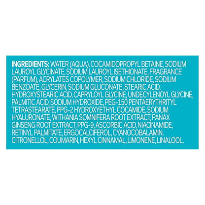 OLLY Calm Body Wash with Hyaluronic Acid, Adaptogens & Vitamin B3– Nourishing Cleanser for Skin Barrier Repair, Deep Hydration, Eucalyptus Amber Scent, 17oz