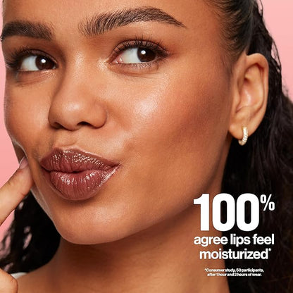 REVLON Super Lustrous Glass Shine Balm, Hydrating Tinted Lipstick, Sheer, Glossy Shiny Finish, 006 Girly Swirly, 0.11 oz