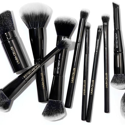 LAURA GELLER NEW YORK Dual-Ended Blush + Bronzer Brush - Blush Bronzer Contour Face Makeup Brush