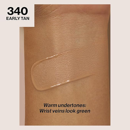 Revlon Liquid Foundation, ColorStay Face Makeup for Combination & Oily Skin, SPF 15, Medium-Full Coverage with Matte Finish, 340 Early Tan, 1 Fl Oz