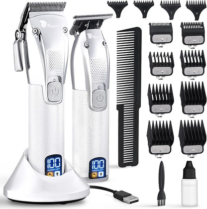 Fagaci Professional Hair Clippers for Men Set Turbo Power with Precise Cutting, Barber Clippers for Hair Cutting, Cordless Hair Clippers and Trimmers Set, Maquina de Cortar Cabello, Haircut Barber Kit