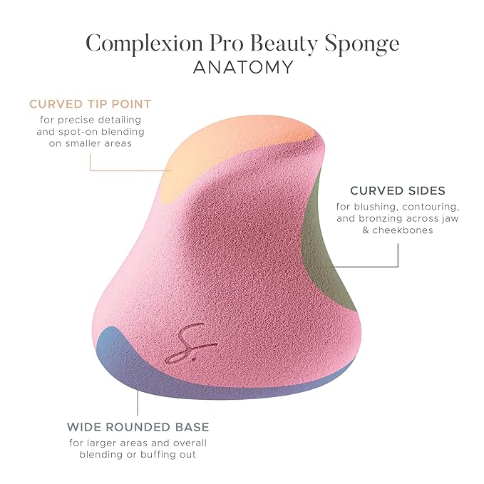 Original Beauty Blender Makeup Sponge Applicator for Powder, Cream & Liquid, Beauty Tools Puff, Streak Free Application, Vegan, Cruelty Free Made in USA, Pink