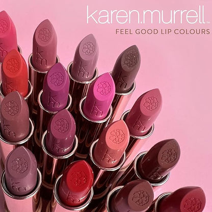 Karen Murrell Natural Lipstick - Lip Tint 44 Tropical Sunset - Sheer Buildable to Glossy Lip Tint - 100% Natural Ingredients, Moisturizes & Hydrates Lips - Paraben & Cruelty Free