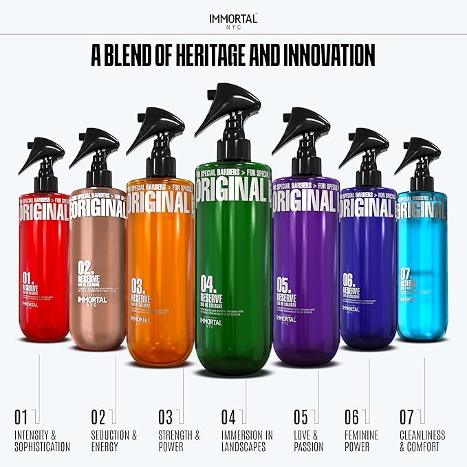 Immortal NYC Reserve 07, After Shave Spray Body/Face Men's Cologne, 17 oz - Exclusive Barbers - Softens Skin - Refreshes/disinfects and Relieves Face and Skin - Moisturizing Formula After Shaving