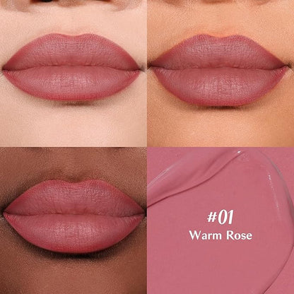 bayfree 2-IN-1 Lip Liner and Lip Stain, High Pigmented Long Lasting Velvet Lip Tint, Well-Defined Lipliner, Weightless Waterproof Not Animal Tested, Matte Finish Makeup