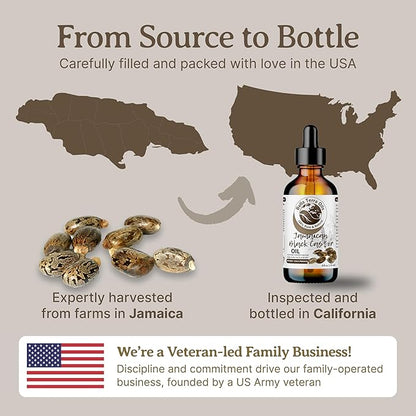 Bella Terra Oils - Black Castor Oil for Face 4oz - A Treasure of Vitamins & Ricinoleic Acid, For Radiant Skin Complexion